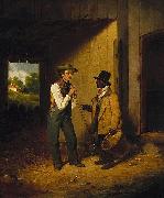 Francis William Edmonds All Talk and No Work painting